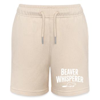 Biber-Flüsterer - Stanley/Stella Teenager Bio-Joggingshorts MINI BOLTER - Natur - Vorne