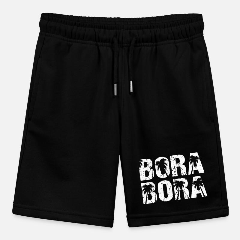 Bora Bora Palm Trees Pacific Palm Island Stanley/Stella MINI BOLTER Organic Teen Jogging Shorts