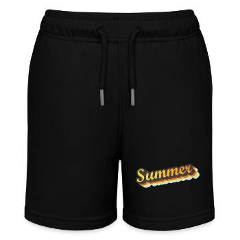 Summer - Stanley/Stella Teenager Bio-Joggingshorts MINI BOLTER - Schwarz - Vorne