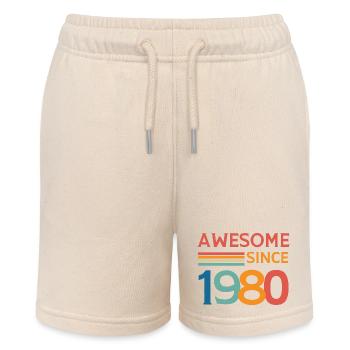 Großartig seit 1980 - Stanley/Stella Teenager Bio-Joggingshorts MINI BOLTER - Natur - Vorne