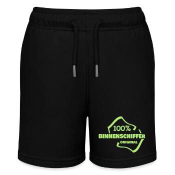 Inland waterway skippers - Stanley/Stella MINI BOLTER Organic Teen Jogging Shorts - black - Front