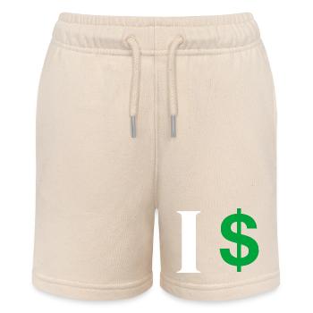 Letter i dollar - Stanley/Stella MINI BOLTER Organic Teen Jogging Shorts - soft Ecru - Front