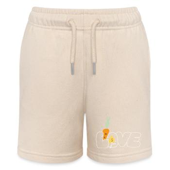 Love weiss - Stanley/Stella Teenager Bio-Joggingshorts MINI BOLTER - Natur - Vorne
