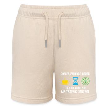 Air Traffic Controller Coffee Radar ATC Aviation - Stanley/Stella MINI BOLTER Organic Teen Jogging Shorts - soft Ecru - Front