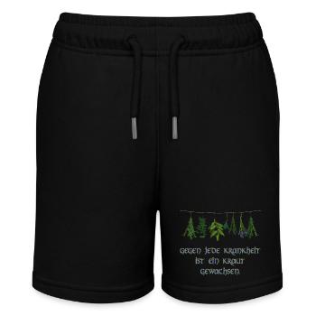 gegen jede krankheit ist ein kraut gewachsen - Stanley/Stella Teenager Bio-Joggingshorts MINI BOLTER - Schwarz - Vorne