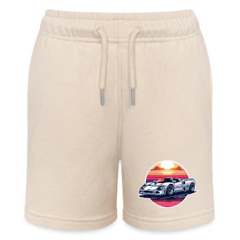 Oldtimer Sonnenuntergang - Stanley/Stella Teenager Bio-Joggingshorts MINI BOLTER - Natur - Vorne