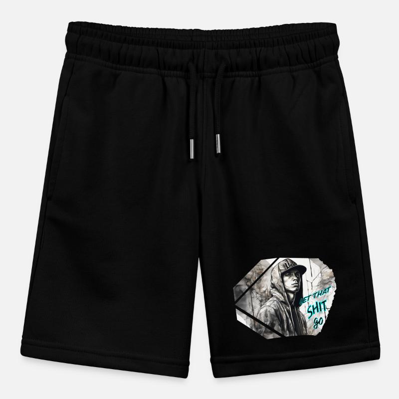 junger Rapper Stanley/Stella Teenager Bio-Joggingshorts MINI BOLTER