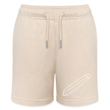 Stift Symbol zeichnen - Stanley/Stella Teenager Bio-Joggingshorts MINI BOLTER - Natur - Vorne