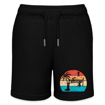 Volleyball - Stanley/Stella Teenager Bio-Joggingshorts MINI BOLTER - Schwarz - Vorne