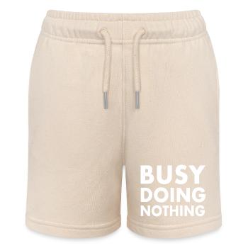 busy doing nothing - Stanley/Stella MINI BOLTER Organic Teen Jogging Shorts - soft Ecru - Front