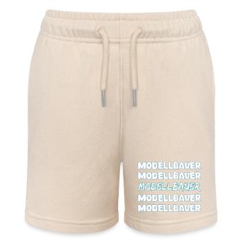 Gift for model builder - Stanley/Stella MINI BOLTER Organic Teen Jogging Shorts - soft Ecru - Front