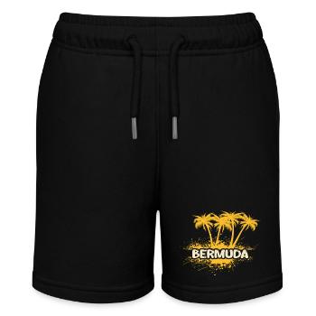 Party Bermuda - Stanley/Stella Teenager Bio-Joggingshorts MINI BOLTER - Schwarz - Vorne
