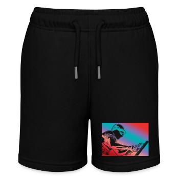 Welder Retro Look - Stanley/Stella MINI BOLTER Organic Teen Jogging Shorts - black - Front