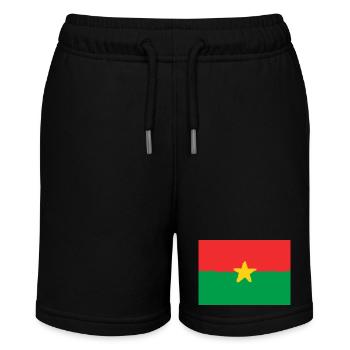 Flag of Burkina Faso - Stanley/Stella MINI BOLTER Organic Teen Jogging Shorts - black - Front