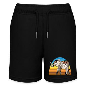 Elefant - Stanley/Stella Teenager Bio-Joggingshorts MINI BOLTER - Schwarz - Vorne