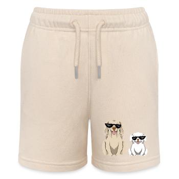 Cool Dog Sunglasses Goggles Dog Holder Dog - Stanley/Stella MINI BOLTER Organic Teen Jogging Shorts - soft Ecru - Front