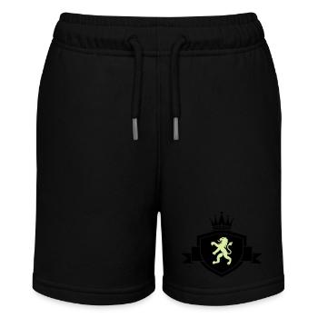 wappen wappentier - Stanley/Stella Teenager Bio-Joggingshorts MINI BOLTER - Schwarz - Vorne