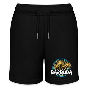 Gift for Barbuda - Stanley/Stella MINI BOLTER Organic Teen Jogging Shorts - black - Front