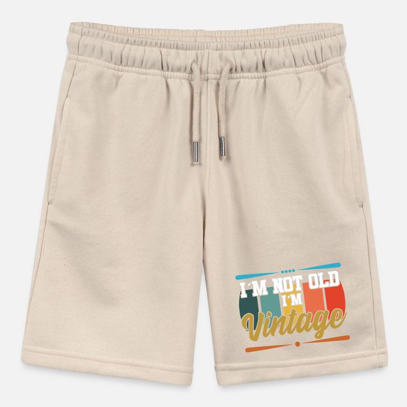 Ich bin nicht alt textile Geschenkidee Stanley/Stella Teenager Bio-Joggingshorts MINI BOLTER
