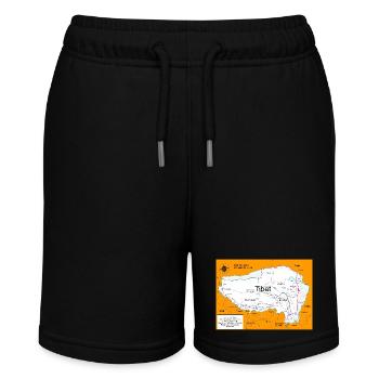 Historische Karte von Tibet 1914 - 1950 - Stanley/Stella Teenager Bio-Joggingshorts MINI BOLTER - Schwarz - Vorne