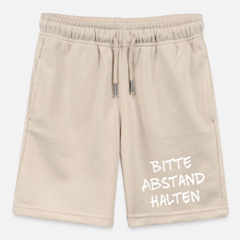 Bitte Abstand halten Morgenmuffel Langschläfer Stanley/Stella Teenager Bio-Joggingshorts MINI BOLTER