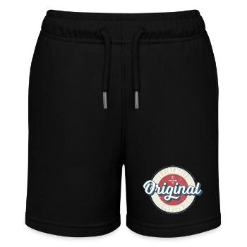 Original Vintage Label - Stanley/Stella MINI BOLTER Organic Teen Jogging Shorts - black - Front