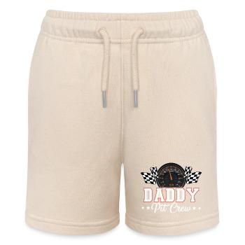 Rennwagen Geburtstag Rennfamilie Papa Boxencrew - Stanley/Stella Teenager Bio-Joggingshorts MINI BOLTER - Natur - Vorne