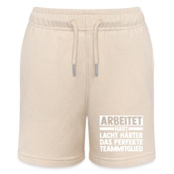 Mitarbeiter Arbeiter Kollege Arbeitskollege - Stanley/Stella Teenager Bio-Joggingshorts MINI BOLTER - Natur - Vorne