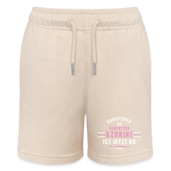 Konditor Azubine Ausbildung Lehre Konditorin - Stanley/Stella Teenager Bio-Joggingshorts MINI BOLTER - Natur - Vorne