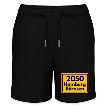 ALTE POSTLEITZAHL PLZ RETRO 2053 HAMBURG BÖRNSEN - Stanley/Stella Teenager Bio-Joggingshorts MINI BOLTER - Schwarz - Vorne