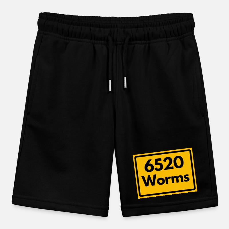OLD POSTCODE POSTCODE RETRO 6520 WORMS Stanley/Stella MINI BOLTER Organic Teen Jogging Shorts