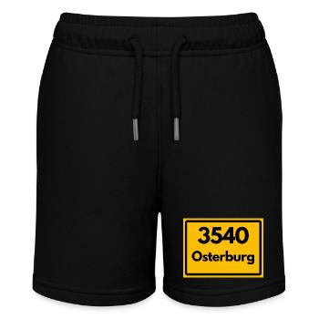 ALTE POSTLEITZAHL PLZ 3540 OSTERBURG HEIMATSTOLZ - Stanley/Stella Teenager Bio-Joggingshorts MINI BOLTER - Schwarz - Vorne