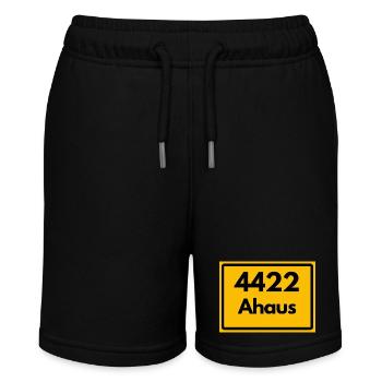 OLD POSTCODE 4422 ZIP 48683 AHAUS NRW - Stanley/Stella MINI BOLTER Organic Teen Jogging Shorts - black - Front