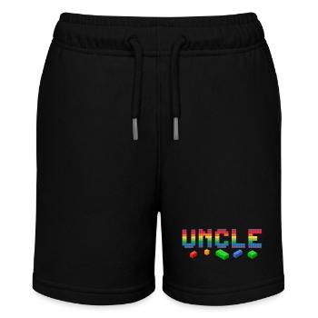 Uncle Master Builder Building Bricks Blocks Family - Stanley/Stella MINI BOLTER Organic Teen Jogging Shorts - black - Front