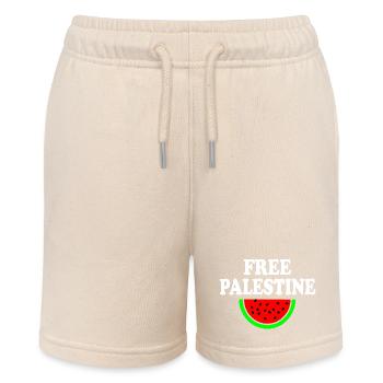 Free palestine - Stanley/Stella Teenager Bio-Joggingshorts MINI BOLTER - Natur - Vorne