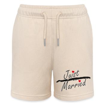 Juist Married Insel - Stanley/Stella Teenager Bio-Joggingshorts MINI BOLTER - Natur - Vorne