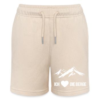 Ich liebe die Berge - Stanley/Stella Teenager Bio-Joggingshorts MINI BOLTER - Natur - Vorne