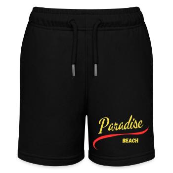 Paradise Beach Shirt Design - Stanley/Stella Teenager Bio-Joggingshorts MINI BOLTER - Schwarz - Vorne