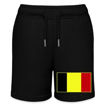 Anpassbare dreifarbige Flagge - Stanley/Stella Teenager Bio-Joggingshorts MINI BOLTER - Schwarz - Vorne