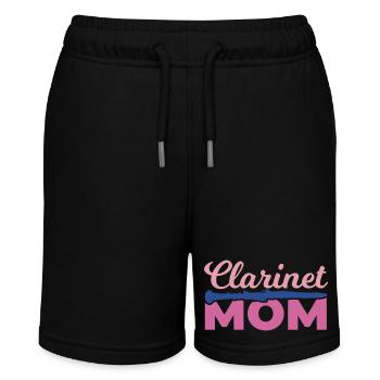Klarinette Mama - Stanley/Stella Teenager Bio-Joggingshorts MINI BOLTER - Schwarz - Vorne