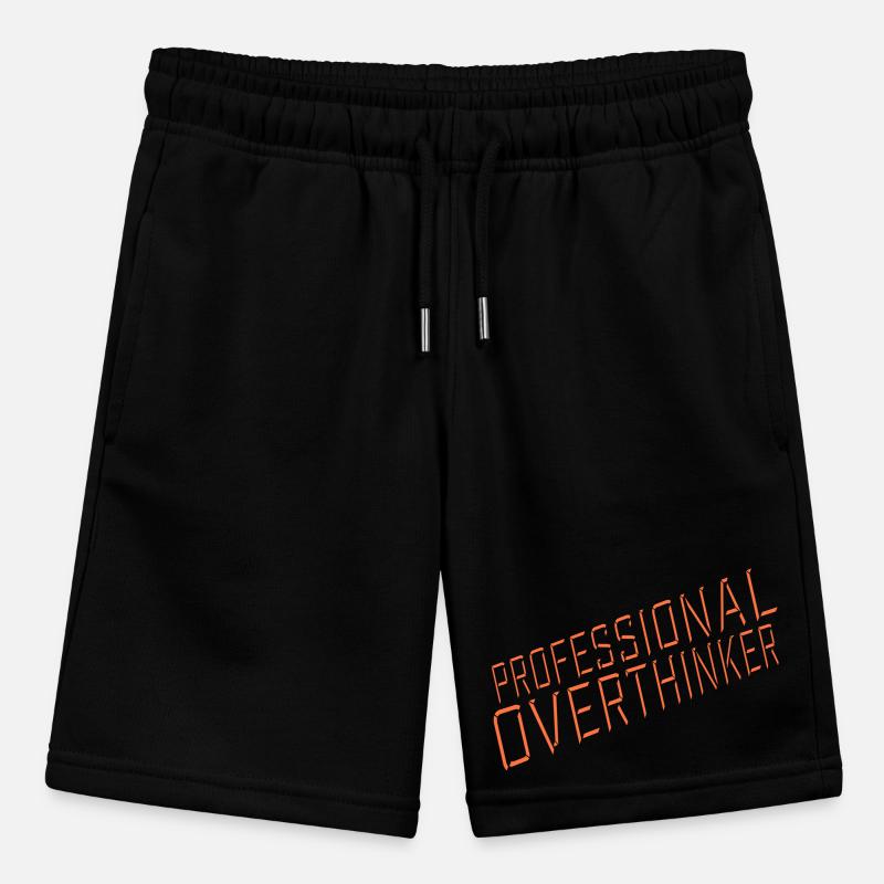 Professional Overthinker Funny Brooding Anxiety Logo Stanley/Stella MINI BOLTER Organic Teen Jogging Shorts