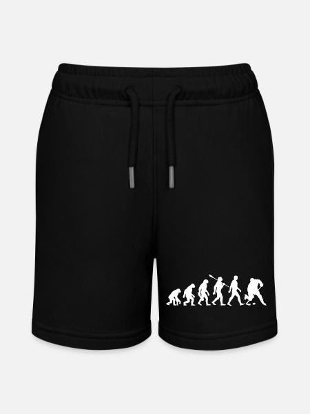 Evolution - Eishockey - Puck - Wintersport - Stanley/Stella Teenager Bio-Joggingshorts MINI BOLTER - Schwarz
