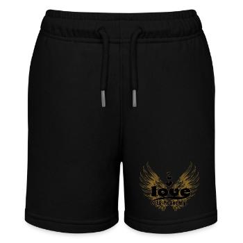 Liebe ist himmlisch - Stanley/Stella Teenager Bio-Joggingshorts MINI BOLTER - Schwarz - Vorne