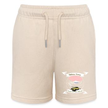 Cooles durch die Berge fahrendes Auto driftet - Stanley/Stella Teenager Bio-Joggingshorts MINI BOLTER - Natur - Vorne