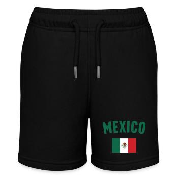 Mexico Flag - Stanley/Stella MINI BOLTER Organic Teen Jogging Shorts - black - Front