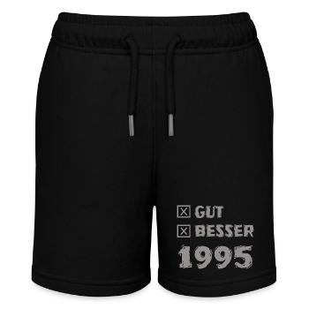 Jahr 1995 - Stanley/Stella Teenager Bio-Joggingshorts MINI BOLTER - Schwarz - Vorne