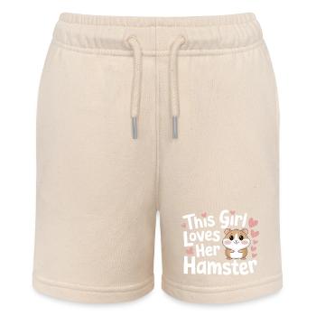 Hamster - Stanley/Stella MINI BOLTER Organic Teen Jogging Shorts - soft Ecru - Front