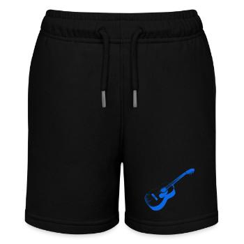 Kunstvoller Akustik-Gitarre Druck - Stanley/Stella Teenager Bio-Joggingshorts MINI BOLTER - Schwarz - Vorne