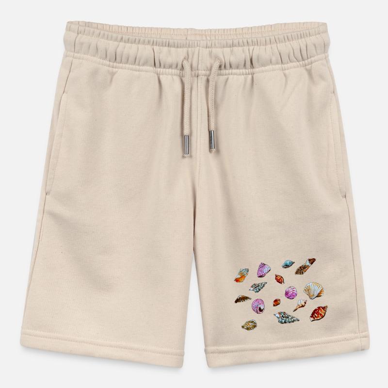 Colourful Seashells Marine Pattern Stanley/Stella MINI BOLTER Organic Teen Jogging Shorts