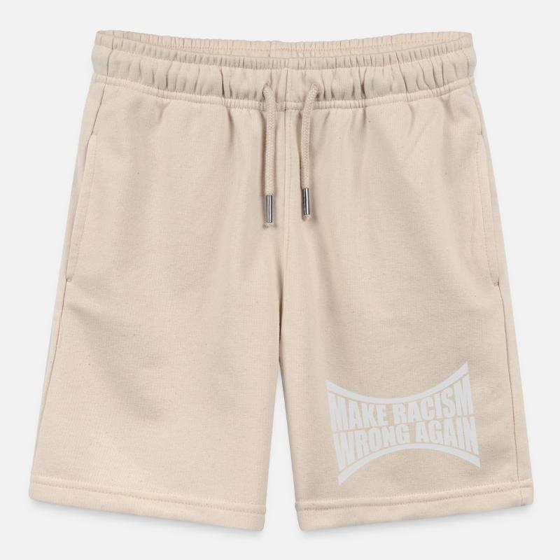 make racism wrong again Stanley/Stella MINI BOLTER Organic Teen Jogging Shorts